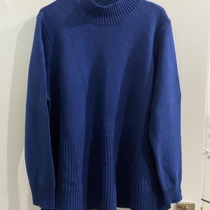 Peplum Mockneck Pullover